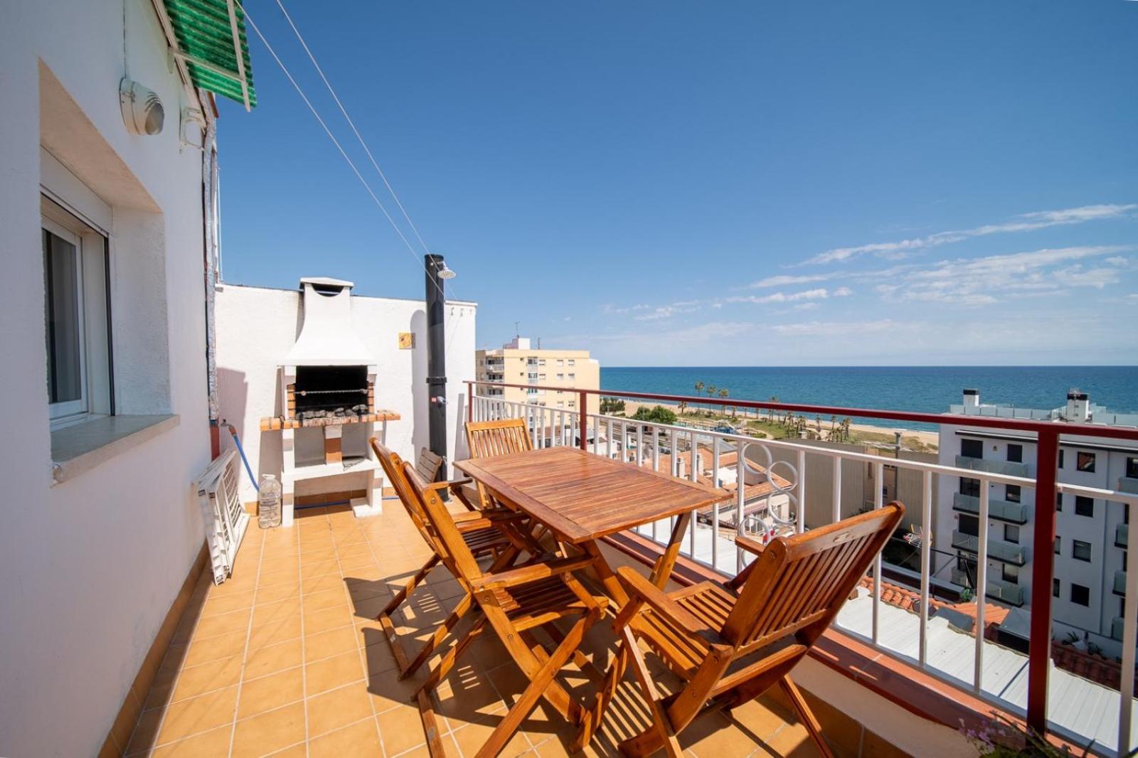Terraza Al Mar Apartamento Pineda de Mar Exterior foto
